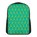 Cute Cartoon Giraffe Pattern Print Casual Backpack