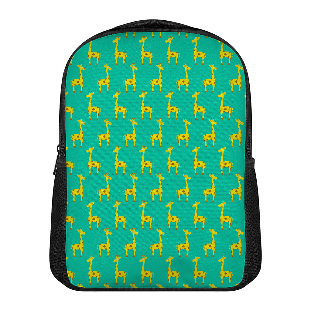 Cute Cartoon Giraffe Pattern Print Casual Backpack