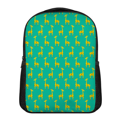 Cute Cartoon Giraffe Pattern Print Casual Backpack