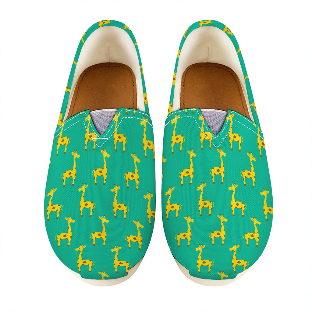 Cute Cartoon Giraffe Pattern Print Casual Shoes