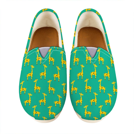 Cute Cartoon Giraffe Pattern Print Casual Shoes