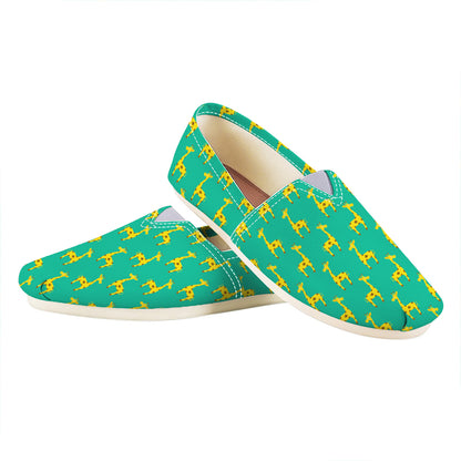 Cute Cartoon Giraffe Pattern Print Casual Shoes