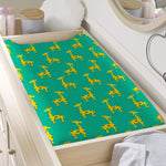 Cute Cartoon Giraffe Pattern Print Changing Pad Cover
