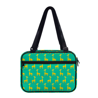 Cute Cartoon Giraffe Pattern Print Double Strap Bible Bag