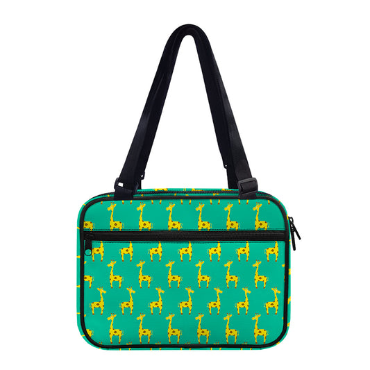 Cute Cartoon Giraffe Pattern Print Double Strap Bible Bag