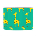 Cute Cartoon Giraffe Pattern Print Drum Lamp Shade