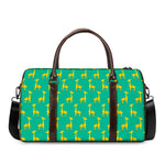 Cute Cartoon Giraffe Pattern Print Duffle Bag