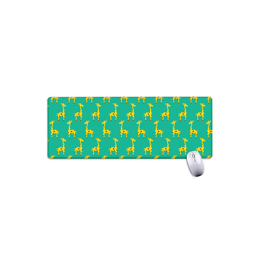 Cute Cartoon Giraffe Pattern Print Extended Mouse Pad