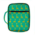 Cute Cartoon Giraffe Pattern Print Front Pocket Bible Bag