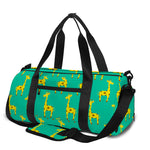 Cute Cartoon Giraffe Pattern Print Gym Bag