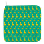 Cute Cartoon Giraffe Pattern Print Hand Towel
