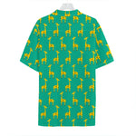 Cute Cartoon Giraffe Pattern Print Hawaiian Shirt