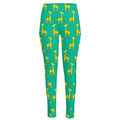 Cute Cartoon Giraffe Pattern Print High-Waisted Pocket Leggings