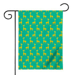 Cute Cartoon Giraffe Pattern Print House Flag