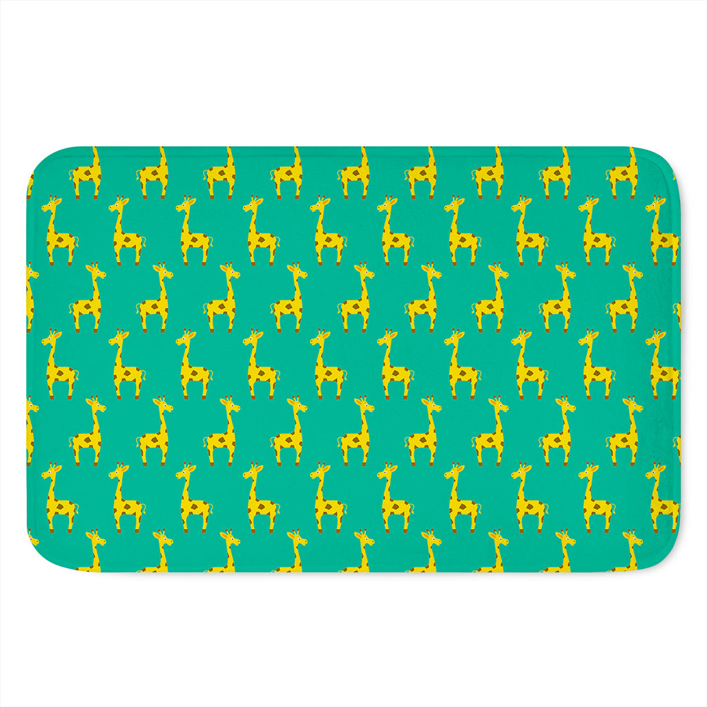 Cute Cartoon Giraffe Pattern Print Indoor Door Mat