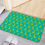 Cute Cartoon Giraffe Pattern Print Indoor Door Mat