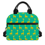 Cute Cartoon Giraffe Pattern Print Insulated Lunch Bag
