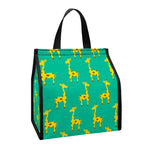 Cute Cartoon Giraffe Pattern Print Insulated Lunch Tote