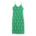 Cute Cartoon Giraffe Pattern Print Jersey Midi Cami Dress