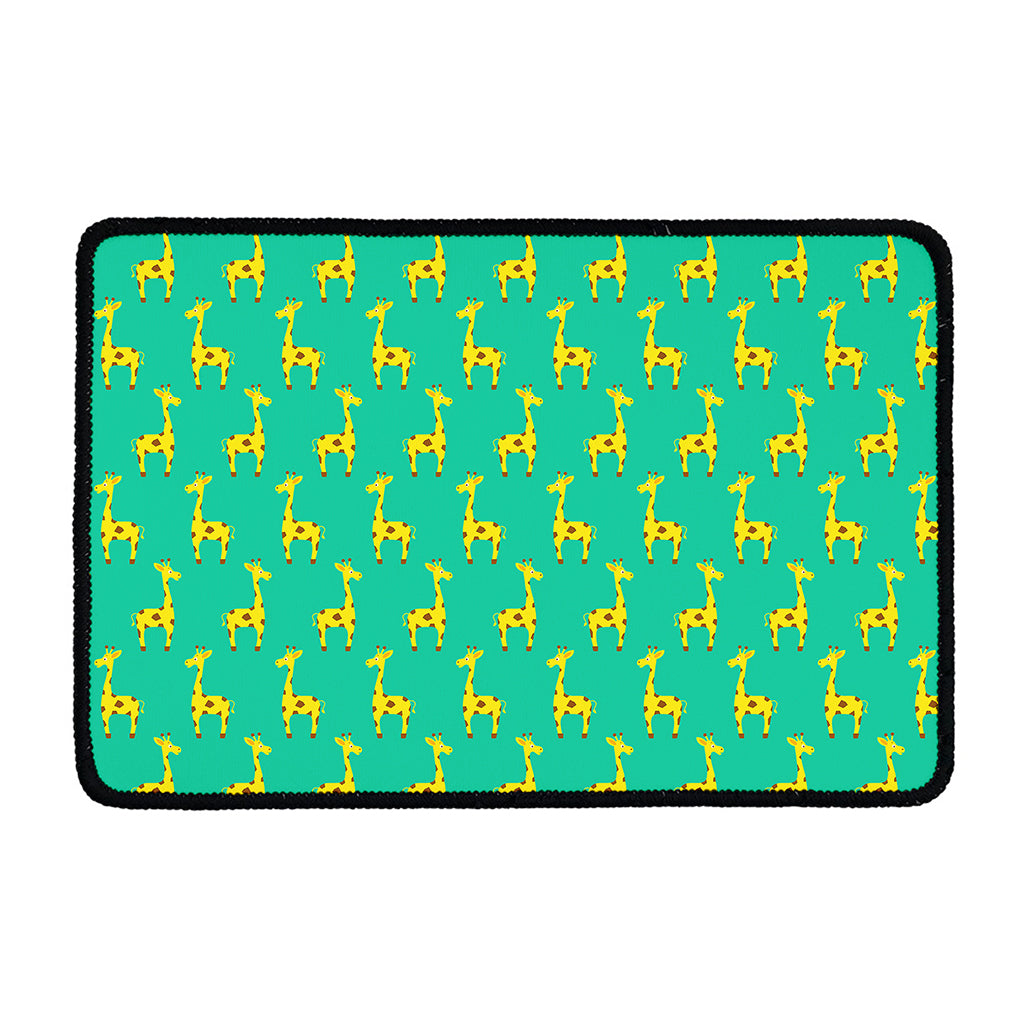 Cute Cartoon Giraffe Pattern Print Kitchen Mat
