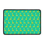 Cute Cartoon Giraffe Pattern Print Kitchen Mat