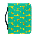 Cute Cartoon Giraffe Pattern Print Leather Bible Cover