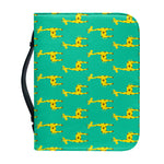 Cute Cartoon Giraffe Pattern Print Leather Bible Cover