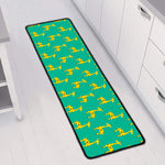 Cute Cartoon Giraffe Pattern Print Long Kitchen Mat