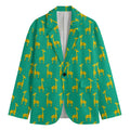 Cute Cartoon Giraffe Pattern Print Men's Blazer