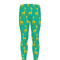 Cute Cartoon Giraffe Pattern Print Men's Leggings