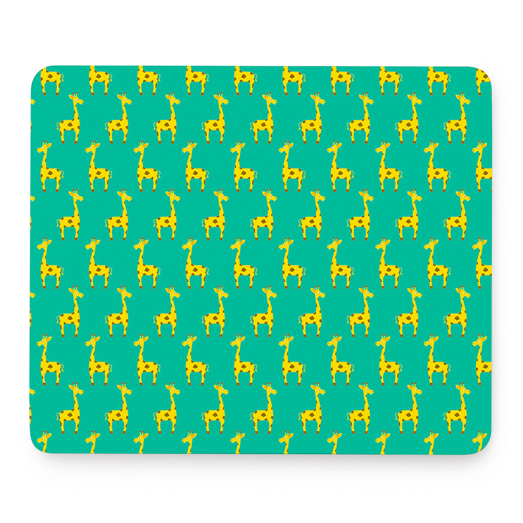Cute Cartoon Giraffe Pattern Print Mouse Pad