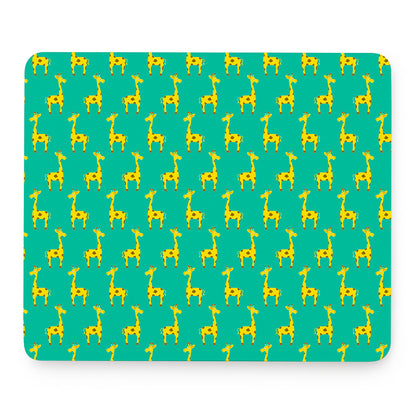 Cute Cartoon Giraffe Pattern Print Mouse Pad