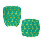Cute Cartoon Giraffe Pattern Print Office Chair Cover
