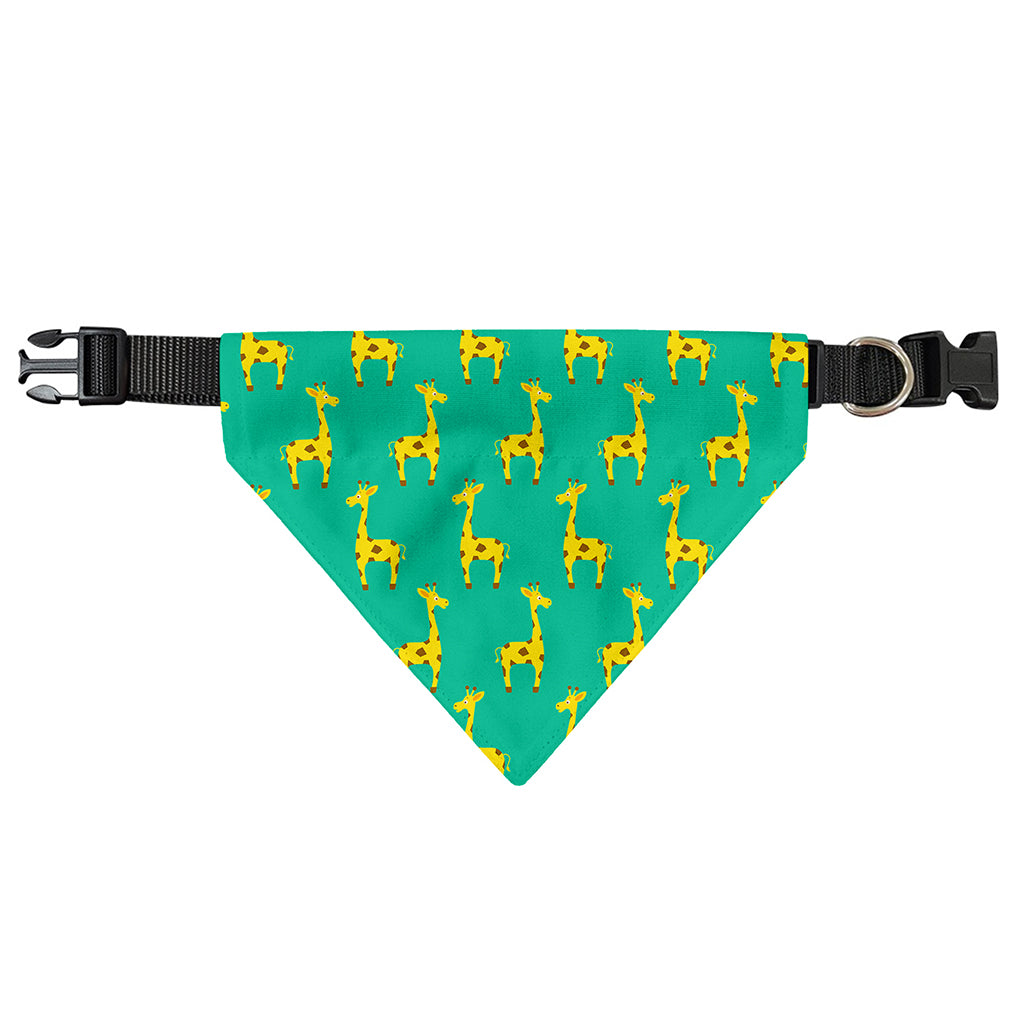 Cute Cartoon Giraffe Pattern Print Over The Collar Dog Bandana
