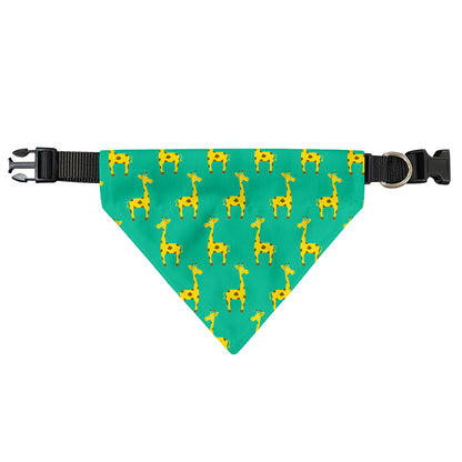 Cute Cartoon Giraffe Pattern Print Over The Collar Dog Bandana