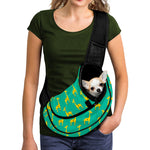 Cute Cartoon Giraffe Pattern Print Pet Sling Carrier