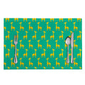 Cute Cartoon Giraffe Pattern Print Placemat
