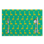 Cute Cartoon Giraffe Pattern Print Placemat