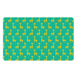 Cute Cartoon Giraffe Pattern Print Polyester Doormat