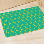 Cute Cartoon Giraffe Pattern Print Polyester Doormat