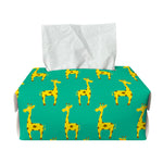 Cute Cartoon Giraffe Pattern Print Rectangle Tissue Box Cover