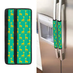 Cute Cartoon Giraffe Pattern Print Refrigerator Handle Covers
