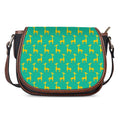 Cute Cartoon Giraffe Pattern Print Saddle Bag