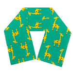 Cute Cartoon Giraffe Pattern Print Scarf