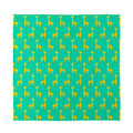Cute Cartoon Giraffe Pattern Print Silk Bandana