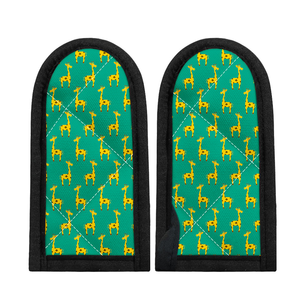 Cute Cartoon Giraffe Pattern Print Skillet Handle Cover