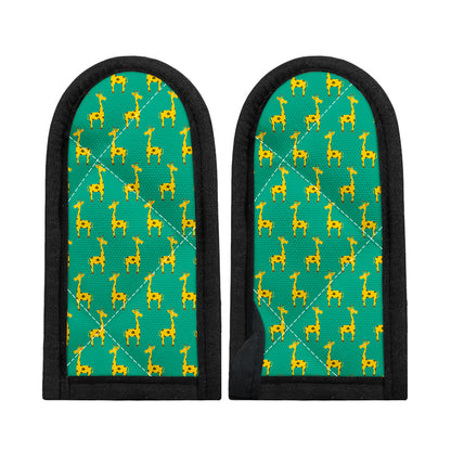 Cute Cartoon Giraffe Pattern Print Skillet Handle Cover