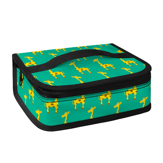 Cute Cartoon Giraffe Pattern Print Small Lunch Bag