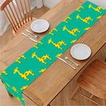 Cute Cartoon Giraffe Pattern Print Table Runner