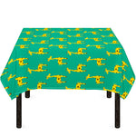 Cute Cartoon Giraffe Pattern Print Tablecloth
